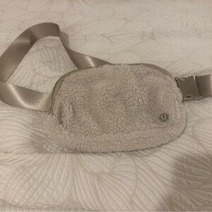 lululemon athletica Tan Sherpa Crossbody Bag